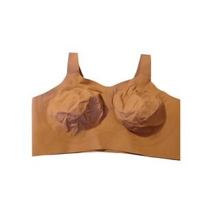 Evelyn Bobbie The Beyond Bra Tan Nude Wireless Seamless Support Bra 2XL FA21